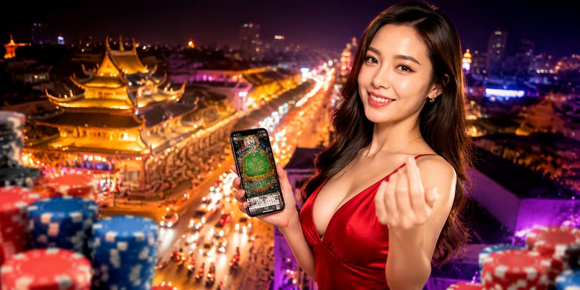 Giao diện cá cược neon về đêm tại thành phố Huế